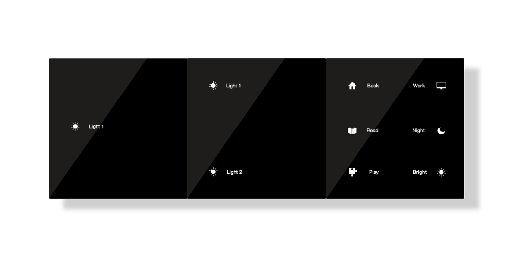 Obliq Switch Glass in black